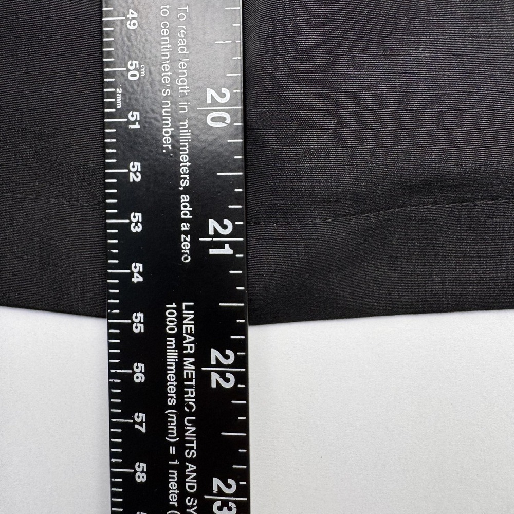 Orvis Shirt Womens Large Black Short Sleeve Button Front Band Collar Casual - Picture 8 of 9